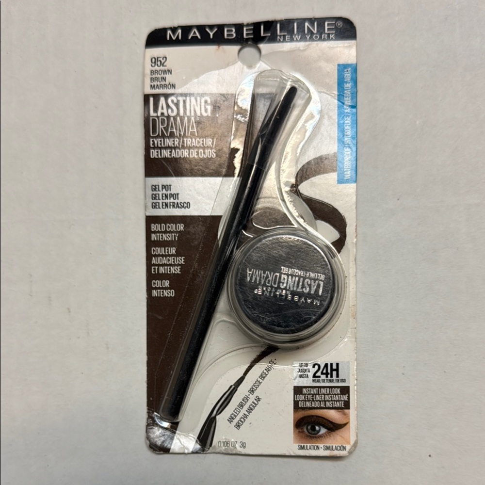 Maybelline Lasting Drama Gel Eyeliner with Brush - 952 Brown